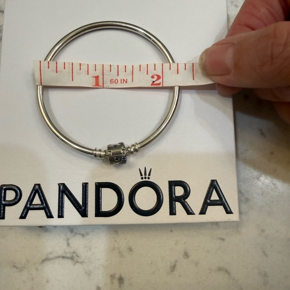 Pandora Silver Bracelet with Blue Accents - Picture 3 of 4